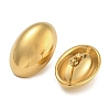 304 Stainless Steel Oval Stud Earrings for Women EJEW-U022-08G-2