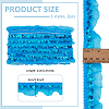 Polyester Pleated Lace Trim OCOR-WH0109-101-9