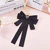Bowknot Tie Polyester Rhinestone Brooches JEWB-WH20006-11-3