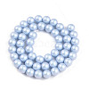 Baking Painted Pearlized Glass Pearl Bead Strands HY-N002-8mm-C04-3