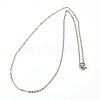 Tarnish Resistant 304 Stainless Steel Necklaces Women Cable Chain Necklaces X-NJEW-C079-01A-1