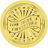 Gold Foil Paper Picture Stickers STIC-WH0030-003-1