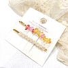 Imitation Pearl Iron Alligator Hair Clips Sets PW-WGF400E-01-1