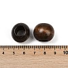 Spray Painted Wood European Beads WOOD-F017-05G-3