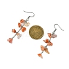 Natural Agate Dangle Earrings for Women EJEW-TA00553-04-3