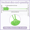 120Pcs 6 Colors Plastic Anti-Theft Buckles ODIS-GO0001-07-2