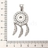 Tibetan Style 304 Stainless Steel Pendants STAS-M334-21AS-3