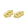 Rack Plating Brass Letter Connector Charms KK-C007-38G-B-3