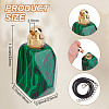 DIY Waxed Cord & Synthetic Malachite Bottle Pendant Necklaces Making Kits DIY-DR0001-81B-2