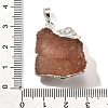 Raw Rough Natural Dyed Quartz Crystal Pendants G-G895-05S-02-3