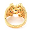 Brass Micro Pave Cubic Zirconia Finger Rings X-RJEW-F116-09B-G-2