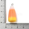 Halloween Opaque Resin Pendants RESI-C049-01-3