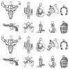 100 pcs 10 Style Tibetan Style Alloy Pendants TIBEP-CJ0001-32-1