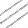 Tarnish Resistant 304 Stainless Steel Curb Chains CHS-F007-06P-1