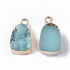 Druzy Resin Pendants X-RESI-S383-010-A01-2