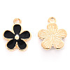 Alloy Enamel Charms X-ENAM-R059-02D-RS-2