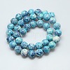 Synthetic Ocean White Jade Beads Strands X-G-C219-3mm-02-2