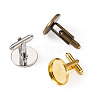 36Pcs 3 Colors Brass Cufflinks KK-PJ0001-17-2