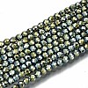 Electroplate Non-magnetic Synthetic Hematite Beads G-T114-59-03-1