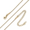 10Pcs 1MM 304 Stainless Steel Box Chain Necklaces NJEW-G203-07G-4