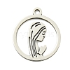 Non-Tarnish 201 Stainless Steel Pendants STAS-M015-15P-1