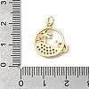 Brass Micro Pave Cubic Zirconia Pendants KK-P343-01A-G-3