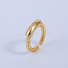 Spiral Pattern Brass Cuff Rings IL9940-1