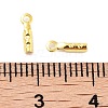 Rack Plating Brass Folding Crimp Ends X-KK-P274-03G-3