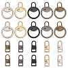 CHGCRAFT 20Pcs 10 Style Zinc Alloy Zipper Puller FIND-CA0007-89-1