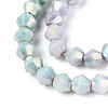 Anti-Tarnish Electroplate Bicone Glass Beads Strands X-EGLA-T021-4mm-16-07-3