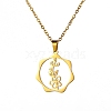 304 Stainless Steel Pendant Necklace PW-WG26640-01-1