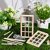 DIY Rectangle Wooden Mini Windows DIY-WH0002-26-4