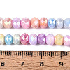 Anti-Tarnish Electroplate Rondelle Glass Beads Strands EGLA-T021-6mm-17-10-4