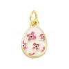 Rack Plating Brass Enamel Charms KK-M293-37G-02-1