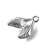 Brass Pave Clear Cubic Zirconia Charms KK-C096-14D-P-2