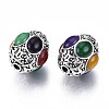 Tibetan Style Alloy Beads TIBEB-N006-001-3