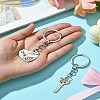 Valentine's Day Key & Heart Alloy Split Keychain KEYC-YW00054-5