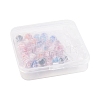 32Pcs 8 Colors Handmade Luminous Inner Flower Lampwork Beads LAMP-FS0001-34-6
