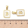 Ion Plating(IP) 304 Stainless Steel Pave Shell Pendants X-STAS-G327-01G-B-3