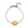 Plastic Imitation Pearl Beads Bracelets for Women BJEW-M056-10G-03-3