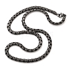 304 Stainless Steel Box Chain Necklaces for Women Men NJEW-A033-05AS-2