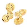 304 Stainless Steel with Textured Stud Earrings for Women EJEW-Z053-05G-04-2