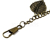 Tibetan Style Alloy Keychains KEYC-WH0025-029-3