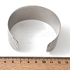 316L Surgical Stainless Steel Cuff Bangles BJEW-D454-01A-P-5