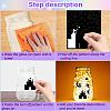 12 Sheets 6 Styles Self-Adhesive PVC Waterproof Picture Stickers DIY-WH0605-001-4