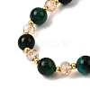 Dyed Natural Tiger Eye Beads Stretch Bracelets FS-WGE9EC2-03-3