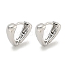 Brass Hoop Earrings EJEW-L211-010M-P-1