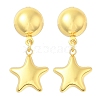 Star 304 Stainless Steel Dangle Stud Earrings EJEW-A125-46G-4