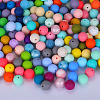 Round Silicone Focal Beads SI-JX0046A-97-4