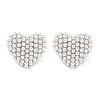 Rack Plating Brass & ABS Plastic Imitation Pearl Stud Earrings EJEW-N055-03A-P-RS-1